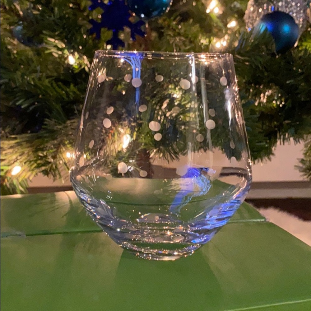 3 Kate Spade stemless wine glasses
